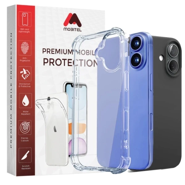 Mobitel Phone Case for iPhone 16 Plus, 6.7-inches , Air Bag Drop Protection | Shockproof Phone Case